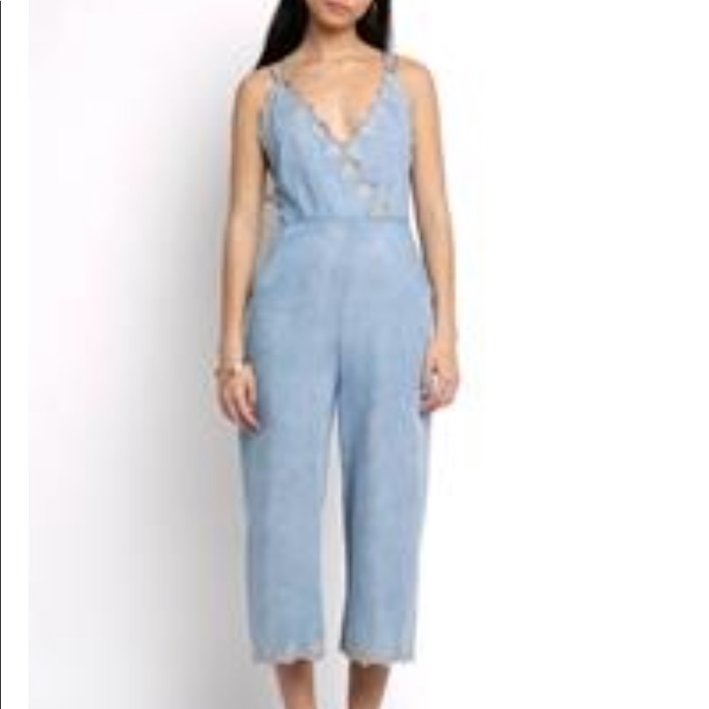 Chambray jumpsuit